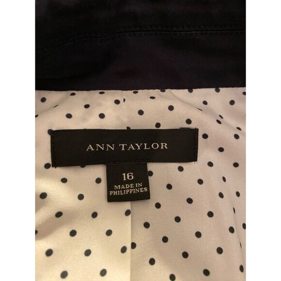 Ann Taylor Womens Blazer Jacket Black Size 16 - Picture 3 of 11